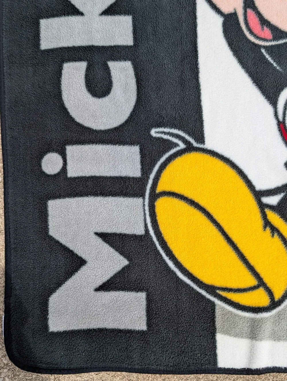 Biederlack Disney Mickey Mouse Blanket Throw Walt Disney Productions Retro VTG